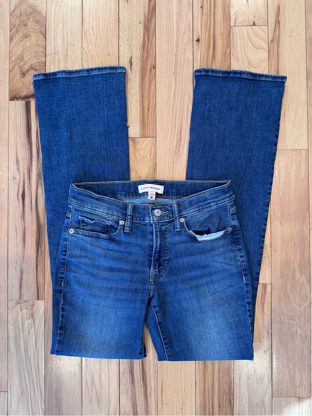 Lucky Brand Women's Blue Boot Cut Mid Rise Jeans